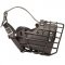 Wire Basket Dog Muzzle with Black Rubber Winter Covering