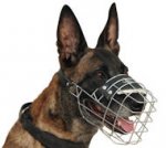 Wire Basket Dog Muzzle For Belgian Malinois - k9 muzzle
