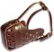 Agitation/Attack training leather muzzle for your Dog