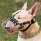 English Bull Terrier Wire Basket Dog Muzzle - custom dog muzzle
