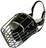 Fully Padded Wire Basket Dog Muzzle for Rotty, GSD, Malinois