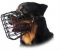 Rottweiler Ruber Coated Dog Muzzle for Winter