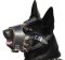 GERMAN SHEPHERD PADDED LEATHER MUZZLE - No Bark Dog Muzzle GSD