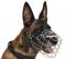Wire Basket Dog Muzzle For Belgian Malinois - k9 muzzle