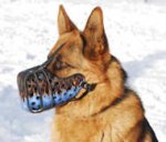 Leather Dog Muzzle "Dondi" Style for GSD-K9