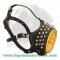 Padded Leather Dog Muzzle with Spikes for all Breeds