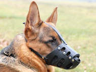 Everyday German Shepherd Leather Dog Muzzle