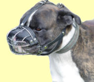Wire Basket Dog Muzzle for Breeds with Short Snout like Boxer