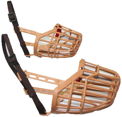 plastic wire basket dog muzzle