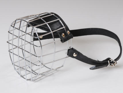 Wire basket dog muzzle for Bouver,Briard,Black russian terrier and other dogs