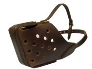 Agitation/attack training durable leather dog muzzle Agitation/attack training durable leather dog muzzle