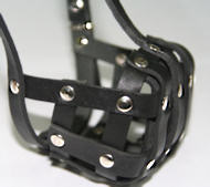 Small Leather Dog Muzzle for Small Breeds