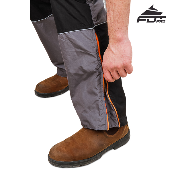 Top Rate Zip fasteners on FDT Pro Pants for Dog Training
