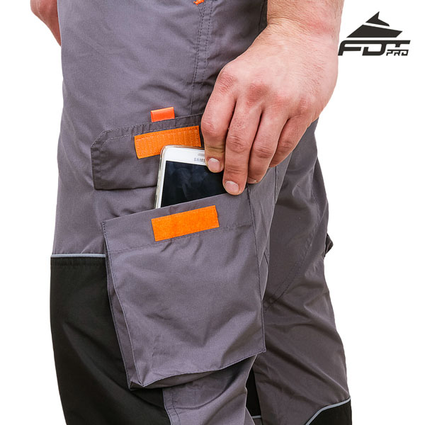 Comfy Velcro Side Pocket on FDT Pro Design Dog Trainer Pants